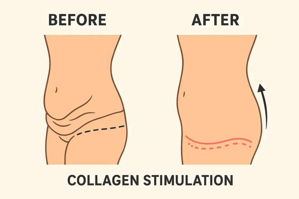 Before and after results for sagging skin after weight loss injections Sandy