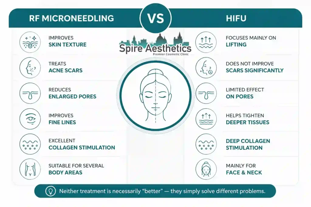 RF Microneedling vs HIFU: Which Treatment Gives Better Results Sandy?